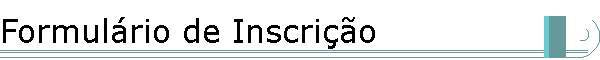 Formulrio de Inscrio